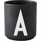 Design Letters beker zwart G