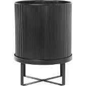 Ferm Living Bau Pot Large - Bloempotten Gegalvaniseerd Staal Black - 100202101
