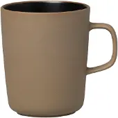 Marimekko Oiva beker 25 cl Bruin-zwart
