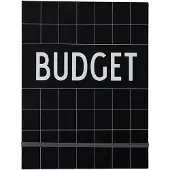 Design Letters budgetboek Zwart
