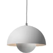 &tradition Hanglampe &Tradition, Flowerpot VP1, dimbare, Grijs, Woonkamer, Metaal, Designer