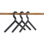 Woud Illusion hanger 3-pack zwart