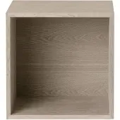 Muuto Stacked 2.0 kast met achterwand - middel eiken
