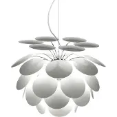 Marset Hanglampe , Discocó, dimbare, Wit, Woonkamer, Kunststof, Designer