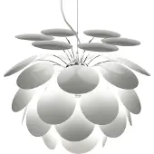 Marset Discocó Suspension Lamp White | Ø : 68 cm x H : 52.1 cm