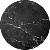 Menu Androgyne tafelblad voor bijzettafel Zwart, Ø42 cm