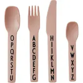 Design Letters kinderbestek melamine Nude