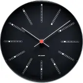 Arne Jacobsen – Bankers Wandklok – Ø 29 cm – Zwart
