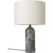 Gubi Gravity Tafellamp Grey marble | Canvas Shade | Large