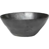 Ferm Living Kom Flow Medium Black 14,5 cm