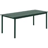 Muuto Linear Steel tafel 200x75 cm Dark green