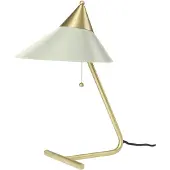 Warm Nordic Tafellampe , Brass Top, Wit, Woonkamer, Metaal, Designer