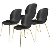 Gubi Beetle stoel messing poten 4-pack Black