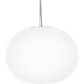 Flos Hanglampe , GLO-BALL, dimbare, Wit, Woonkamer, Glas, Designer