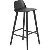 Muuto Nerd Bar Stool 75 Cm - Barkrukken Essen Finee Black - NERBAR0411