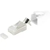 S-Impuls RJ45 krimp connectoren | 3-delig | STP | CAT6/6a/7 | vaste/flexibele aders | 10 stuks | wit