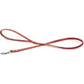 Beeztees Geniet - Hondenriem - Rood - Leer - 1 meter - 10 mm