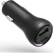 Spigen F31QC, Auto-adapter, Zwart