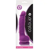 NSNovelties - Colours Dual Density 5 inch - Dildos Paars