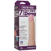 Doc Johnson - Vac-U-Lock - 7" - Thin Dong - UR3 - Skin