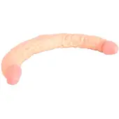 Kiotos Dubbele Dildo 40 x 3,6 / 3,8 cm - beige