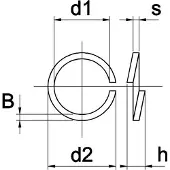 Kobout Veerring M4 RVS A4 - 200 stuks