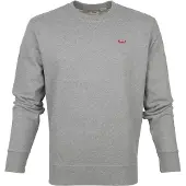 Levi's Sweatshirt 'Original Housemark Crewneck Sweatshirt' donkergrijs
