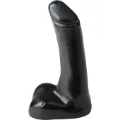 All Black Realistische Dildo Zwart
