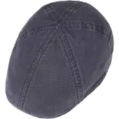 Stetson Texas Organic Cotton Flat Cap By Stetson blauw | Maat: XL (60-61 cm)