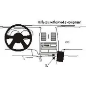 Brodit ProClip houder geschikt voor Volkswagen Lupo 1999-2005 Angled mount