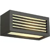 SLV BOX-L E27 wandlamp, vierkant, antraciet, E27, max. 18W