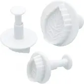 Kitchencraft Plunger cutter - set van 3 rozenbladeren Sweetly Does I