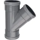 Wavin PVC T-stuk manchet 45deg 110mm, 3 x mof