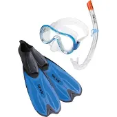 Seac Sub Set Tris Spinta Snorkeling Set Blauw EU 46-47
