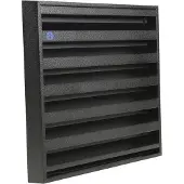 Renson opbouw muurrooster Aluminium 225x225mm Zwart