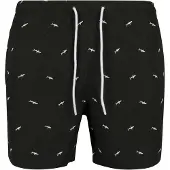 Urban Classics Zwemshorts zwart / wit