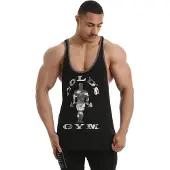 Gold's Gym Classic Camouflage Joe Stringer Vest zwart - XL