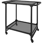 Riverdale Butlertray Roma zwart 75 cm (zwart/transparant)