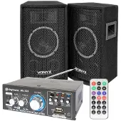 VONYX Skytec SL6 speakerset met AV-360 versterker en kabels