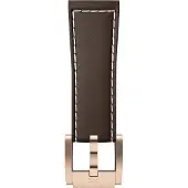 Marc Coblen / TW Steel Horlogeband Donkerbruin Leer Rose Gesp 22mm