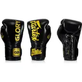 Fairtex x Glory BGVG1 Bokshandschoenen Zwart/Goud – 16 oz – Premium Leer