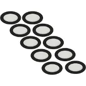 Groenovatie LED Inbouwspot 3W, Zwart, Rond, Warm Wit, Waterdicht IP65, Badkamer...