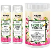 Novex Coconut Oil Bundle (Shampoo, Conditioner, Mask)