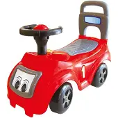 DOLU Sit 'n Ride Rood/Zwart Loopauto