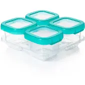 Oxo Tot Vierdelige Set Diepvriesdoosjes Plastic 4x120ml - Teal