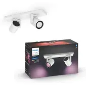 Philips Hue Argenta Opbouwspot White and Color - Wit - 2-spots