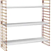 Metaltex - Wandrek - Modulair - 70x21x68cm - Koper, wit