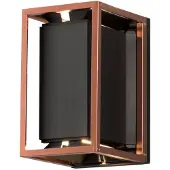 Konstsmide Vale 423-759 Buitenlamp (wand) LED GU10 14 W Zwart, Koper