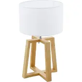 Eglo 97516, Wit, Hout, Woonkamer, Staal, Hout, Klasse II, E27, 1 lamp