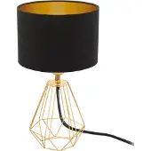 Eglo Carlton 2 tafellamp - zwart/goudkleur